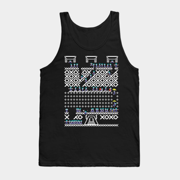 Oh No! Lemmings Ugly Christmas Sweater Tank Top by RetroReview